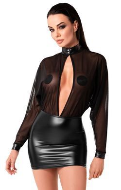 Сукня Noir Handmade F348 Powerwetlook and tulle dress - M SX2090 фото