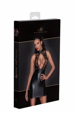 Платье Noir Handmade F241 Short dress with powerwetlook skirt and tulle top, XL SX0148 фото