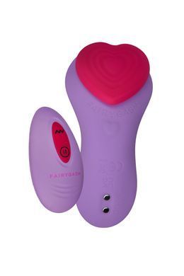 Вибратор в трусики FairyGasm HeartGem violet, на магните, пульт ДУ SX0630 фото