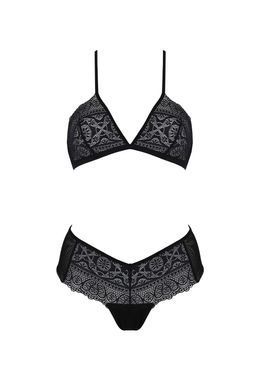 Комплект Passion KERRIA BIKINI black, XXL/XXXL, бралетт и трусики-бикини SX0484 фото