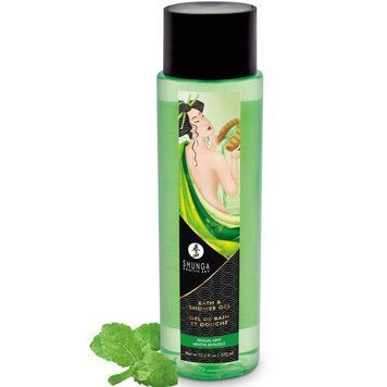 Гель для ванны и душа Shunga Sensual Mint, 370 мл, с растительными маслами и витамином Е SX0586 фото
