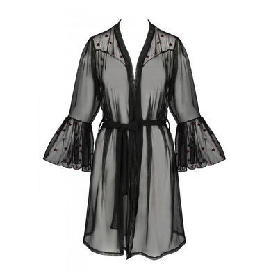 Воздушный пеньюар Passion LOVELIA PEIGNOIR L/XL, black SO4771 фото