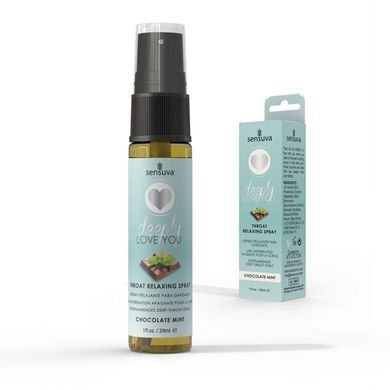 Спрей для минета Sensuva Deeply Love You Chocolate Mint (29 мл), для глубокого минета SO3193 фото