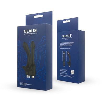 Набор анальных насадок для душа Nexus BEGINNER Shower Douche Duo Kit &ndash; Black, 2 шт. SO9857 фото