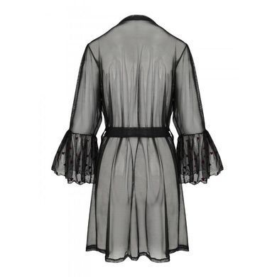 Воздушный пеньюар Passion LOVELIA PEIGNOIR L/XL, black SO4771 фото