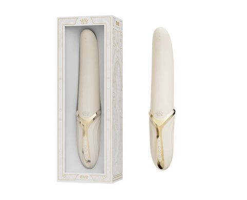 Вибратор Zalo &ndash; EVE Ivory White, вибрация + ротация, имитация язычка, подогрев до 39 &deg;C SO9548 фото