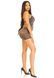 Платье Leg Avenue Lurex Rhinestone Keyhole Halter Dress One Size Black/Silver SX2769 фото 7