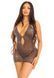Платье Leg Avenue Lurex Rhinestone Keyhole Halter Dress One Size Black/Silver SX2769 фото 5