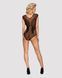 (SALE) Бодистокинг из крупной сетки с кружевом Obsessive B112 teddy XL/XXL, черный, с доступом SO7202 фото 3