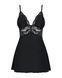 (SALE) Сатиновий пеньюар із мереживом Obsessive 810-BAB-1 babydoll & thong S/M SO7152 фото 5