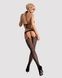 (SALE) Сітчастий бодістокінг з імітацією топа, пояса та панчохи Obsessive Bodystocking N108 S/M/L, чорний, SO7252 фото 4
