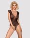(SALE) Бодистокинг из крупной сетки с кружевом Obsessive B112 teddy XL/XXL, черный, с доступом SO7202 фото 1
