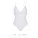 Боди с ажурным декором и открытым шагом Passion URSULA BODY XXL/XXXL, white SO5834 фото 5