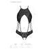 Боди с открытым доступом Passion TASMINA BODY S/M, black, экокожа, шнуровки, ажурные кружева SO7110 фото 5