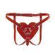 Трусики Сердце для страпона Feral Feelings - Hearts Strap-on Belt Red SO9315 фото 1