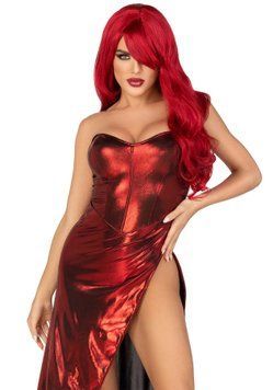 Еротична сукня Leg Avenue Shimmer bodysuit with skirt L SO9187 фото