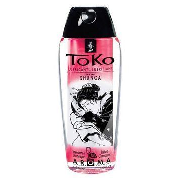 Лубрикант на водной основе Shunga Toko AROMA &ndash; Sparkling Strawberry Wine (165 мл), не содержит сахара SO2532 фото