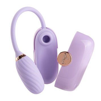 Вакуумный клиторальный стимулятор Otouch Louis Vibrate Purple с виброяйцом, в кейсе SO9430 фото