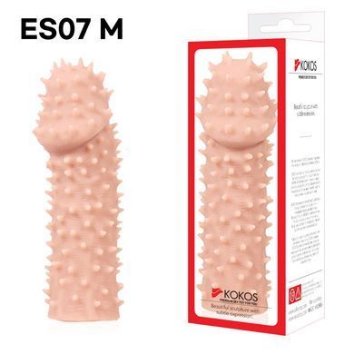 Насадка на член Kokos Extreme Sleeve ES.07 розмір M, потовщувальна, стимуляція точки G SO1817 фото