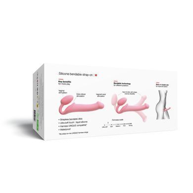 Безремневой страпон Strap-On-Me Rose M, полностью регулируемый, диаметр 3,3см SX2568 фото