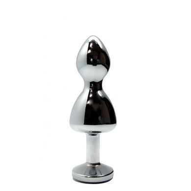 Металлическая анальная пробка Wooomy Lollypop Double Ball Metal Plug Red S диам. 2,8 см, длина 8,5см SO7416 фото