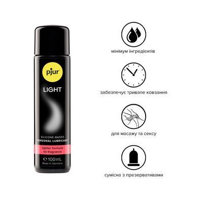 Силиконовая смазка pjur Light 100 мл самая жидкая, 2в1 для секса и массажа PJ10210 фото
