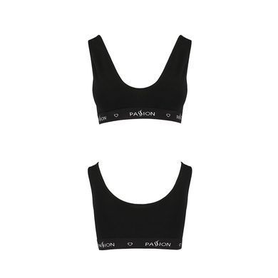 Спортивный топ с широкой резинкой Passion PS004 TOP XL, black SO4222 фото