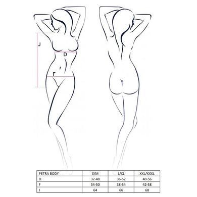 Распродажа!!! Боди-монокини с глубоким декольте PETRA BODY black XXL/XXXL &mdash; Passion Exclusive PS23102 фото