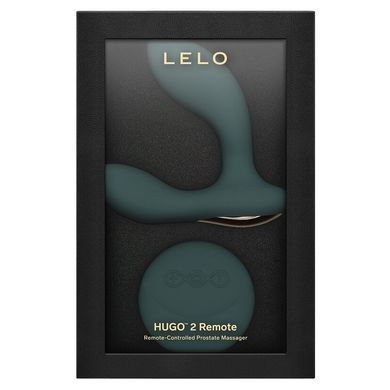 Масажер простати LELO Hugo 2 Remote Green, 2 мотори, дуже потужний, пульт ДК SX0690 фото