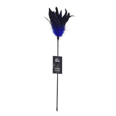 Лоскітка з пером півня Art of Sex &ndash; Feather Paddle, синя SO6612 фото