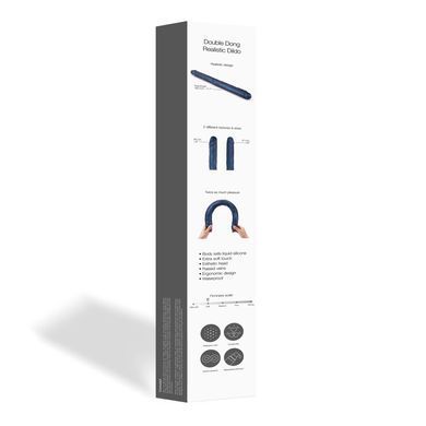 Фаллоимитатор двойной Strap-On-Me DOUBLE DONG REALISTIC DILDO - SNAKY METALLIC COLOR SX1389 фото