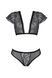 Комплект Passion LEAFA BIKINI black, XXL/XXXL, бюстгальтер-топ с рукавчиками, стринги-шортики с вырезом SX0499 фото 3