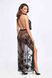 Платье Noir Handmade F312 Divinity, XXL, black, прозрачное, в пол, открытая спина, разрез сбоку SX0313 фото 2