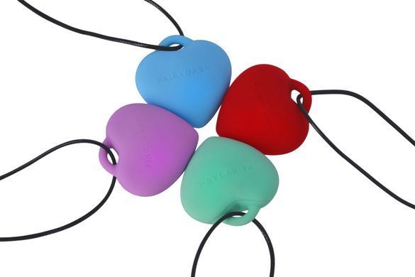 Мини-вибратор &laquo;Сердечко&raquo; FairyGasm PleasureStone red, 9 режимов, на шнурке SX0645 фото