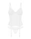 Корсет Obsessive Alissium corset & thong, XS/S, гибкие косточки, открытая спина, стринги в комплекте SX0600 фото 6