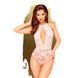 Боди с глубоким декольте и высокими трусиками Penthouse - Toxic Powder White S/M SO9600 фото 1