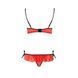 Комплект білизни Passion Exclusive CHERRY SET OpenBra XXL/XXXL red, відкритий ліф, трусики-спідничка PS25509 фото 6