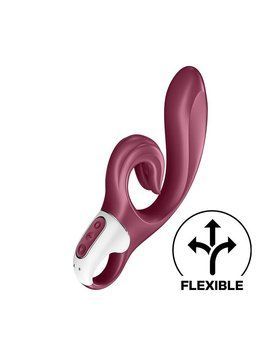 Вибратор-кролик Satisfyer Love Me Red, гибкий, отросток с тройным кончиком SO7778 фото