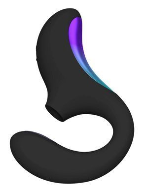 Клиторально-вагинальный звуковой стимулятор LELO Enigma Double Sonic Black SX2554 фото