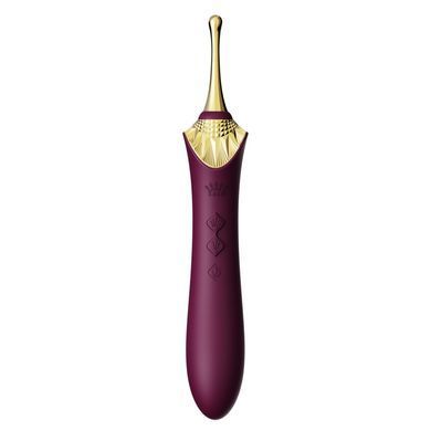 Мультифункциональный вибратор Zalo &mdash; Bess 2 Velvet Purple, 4 насадки, подогрев SO8237 фото