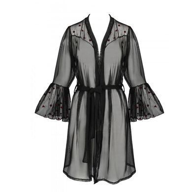 Воздушный пеньюар Passion LOVELIA PEIGNOIR S/M, black SO4772 фото
