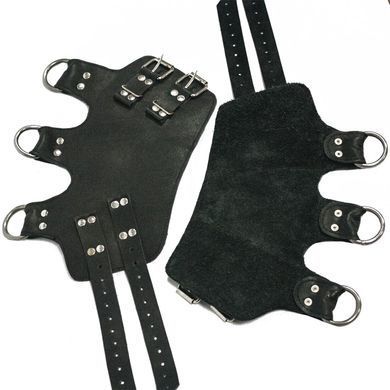Поножи-манжеты для подвеса за ноги Art of Sex &ndash; Leg Cuffs For Suspension, черные, натуральная кожа SO5182 фото