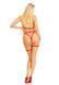 Портупея с чокером и гартеры Leg Avenue 2PC Vegan Leather Nurse Harness Teddy and Headband Red M SX1717 фото 10
