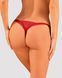 Кружевные стринги Obsessive Lacelove thong XL/2XL Red, низкая посадка SO8663 фото 2