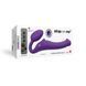 Безремневой страпон с вибрацией Strap-On-Me Vibrating Violet M диаметр 3,8 см, пульт ДУ, регулируемый SO3825 фото 7