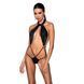 Боди-халтер из экокожи Passion JANNIES BODY L/XL black SO8442 фото 1