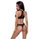 Комплект белья Passion Exclusive ARIN SET XXL/XXXL, black, сетчатый лиф и стринги PS25403 фото 2