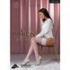 Чулки Passion ST119 5 white, на ажурной силиконовой резинке, с цветочным декором и люрексовой нитью SO5784 фото 3