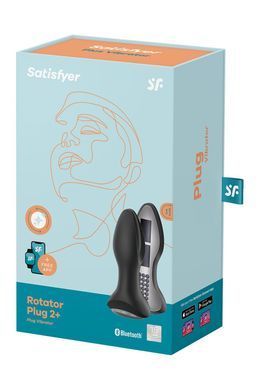 Анальна смарт-вібропробка із перлинним масажем Satisfyer Rotator Plug 2+ Black SO6279 фото