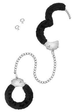 Поножі Fetish Tentation Adjustable metal and fur ankle cuffs SX1088 фото